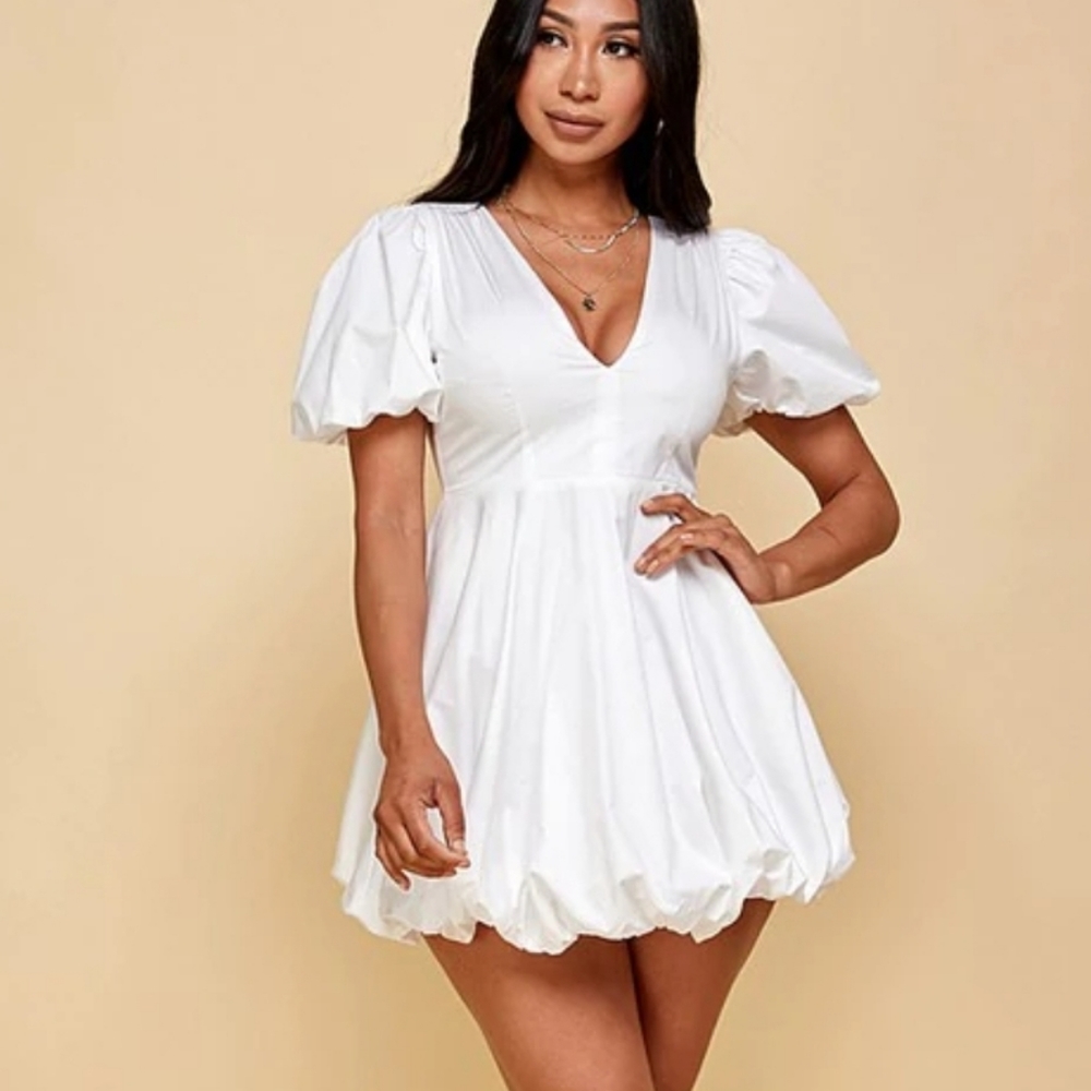 Entro Babydoll Bubble Hem Dress